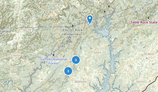 Walhalla, South Carolina Map