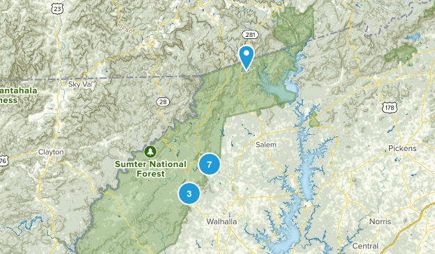 Walhalla, South Carolina Map
