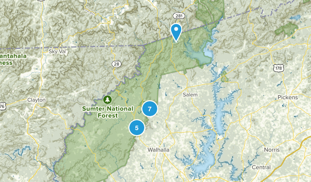 Walhalla, South Carolina Map