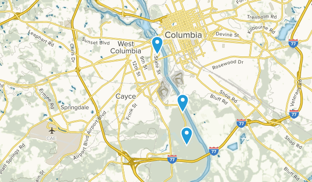 Map Of Columbia Sc And Surrounding Areas