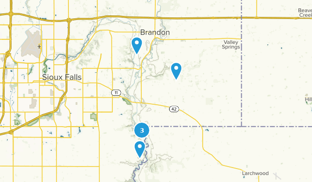 Brandon, Dakota du Sud Map