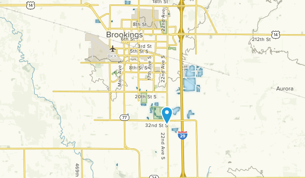 Brookings, South Dakota Map
