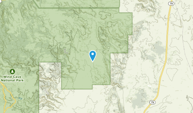 Buffalo Gap, South Dakota Map
