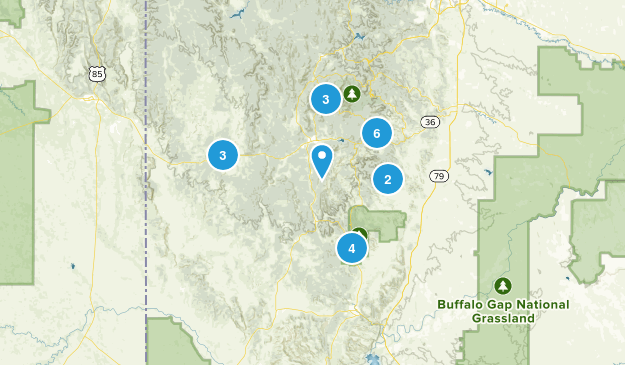 Custer, South Dakota Map