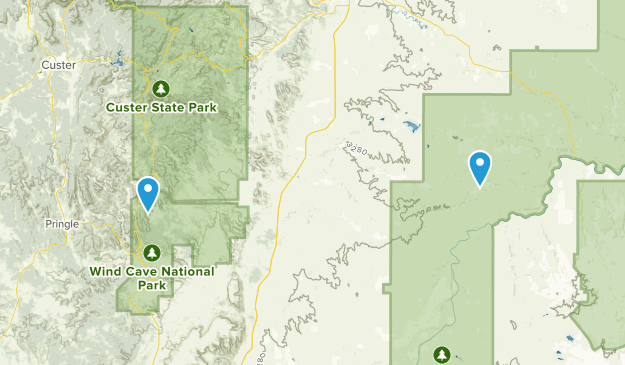 Fairburn, South Dakota Map