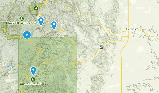 Hermosa, South Dakota Map