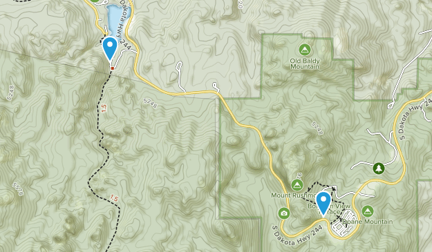 Keystone, South Dakota Map