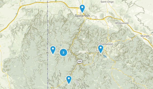 Lead, South Dakota Map