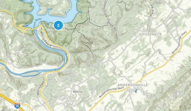 Andersonville, Tennessee Map