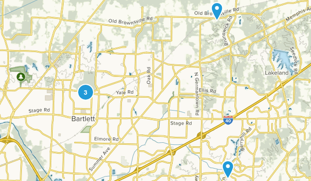 Bartlett, Tennessee Map