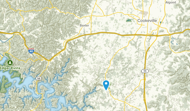 Baxter, Tennessee Map