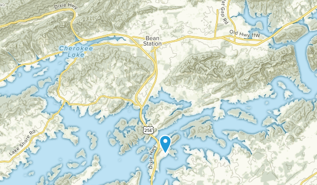 Bean Station, Tennessee Map