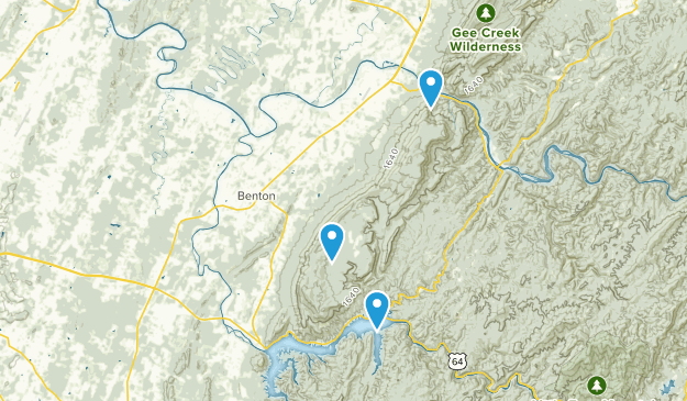 Benton, Tennessee Map