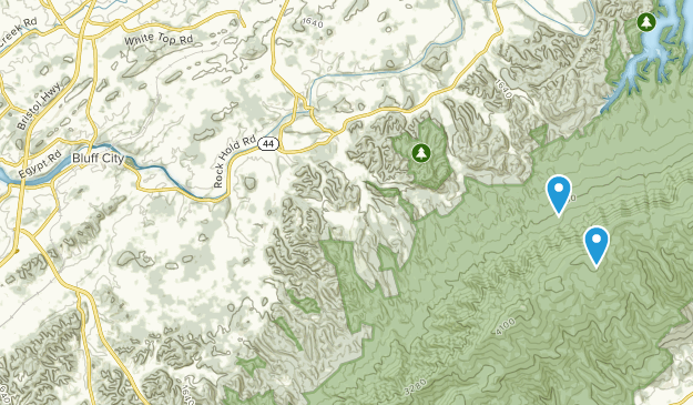 Bluff City, Tennessee Map
