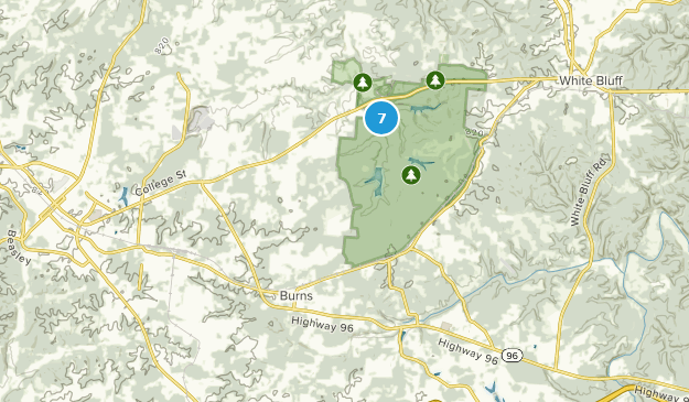 Burns, Tennessee Map