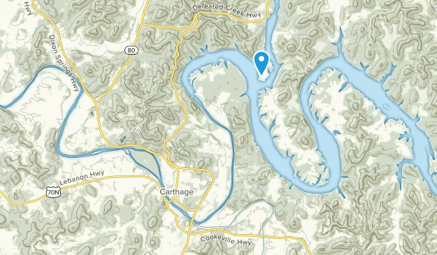 Carthage, Tennessee Map