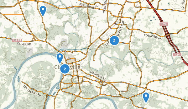 Clarksville, Tennessee Map