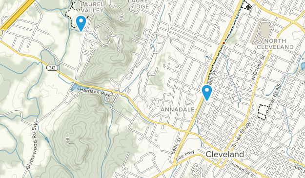 Cleveland, Tennessee Map