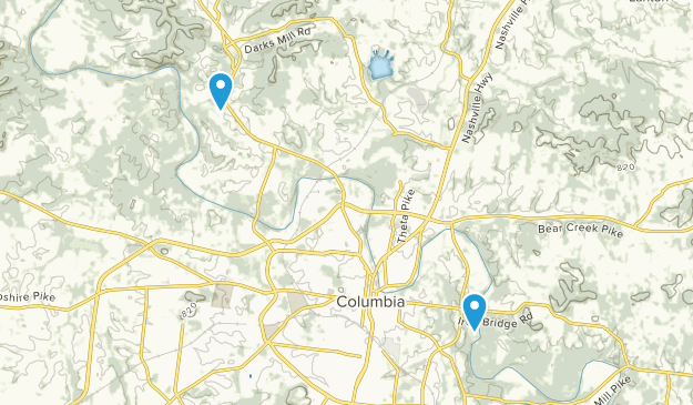 Columbia, Tennessee Map