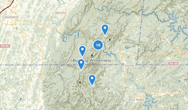 Copperhill, Tennessee Map