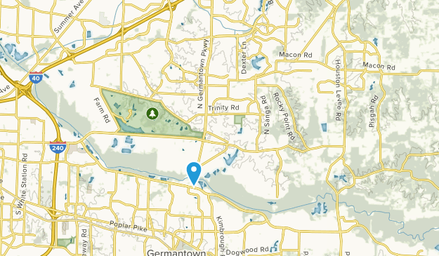 Best Trails near Cordova, Tennessee Map