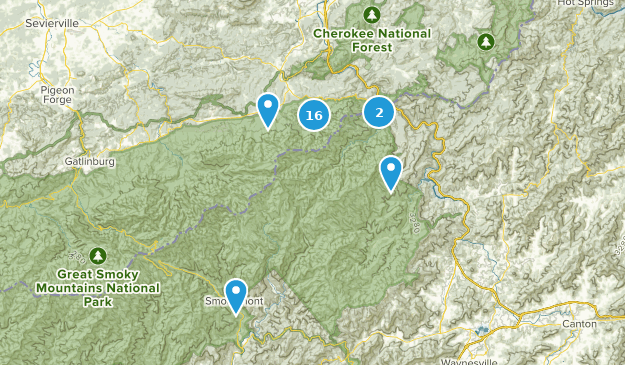 Cosby, Tennessee Map