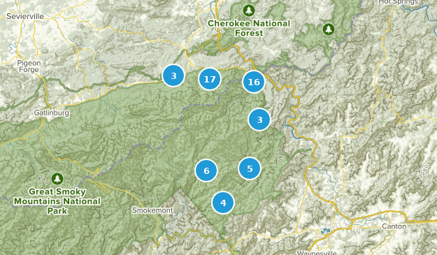 Cosby, Tennessee Map