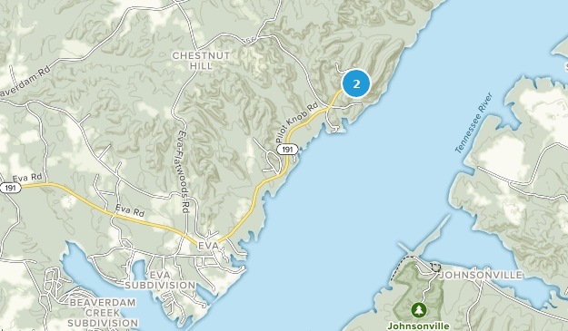 Eva, Tennessee Map