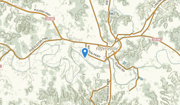 Fayetteville, Tennessee Map