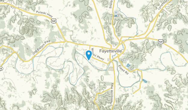Fayetteville, Tennessee Map