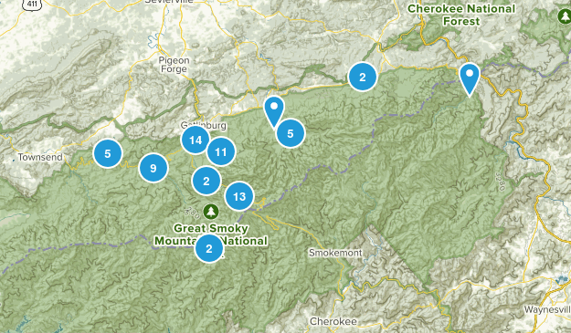 Gatlinburg, Tennessee Map