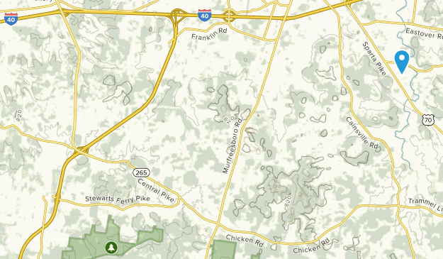 Gladeville, Tennessee Map