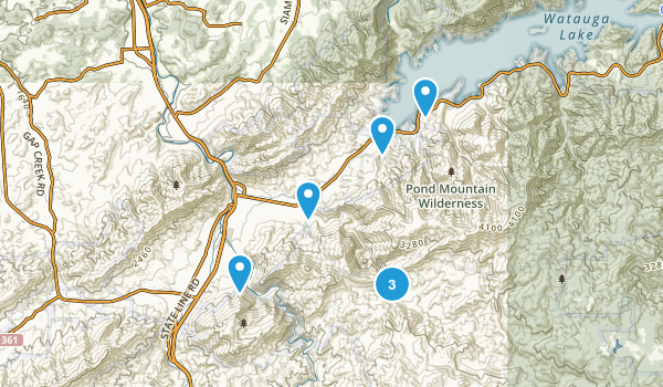 Hampton, Tennessee Map