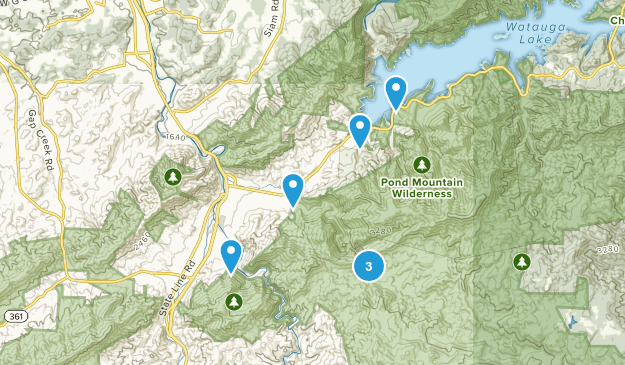 Hampton, Tennessee Map