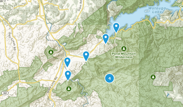 Hampton, Tennessee Map
