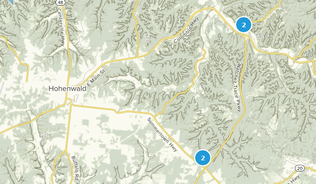 Hohenwald, Tennessee Map