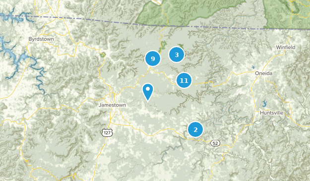 Jamestown, Tennessee Map