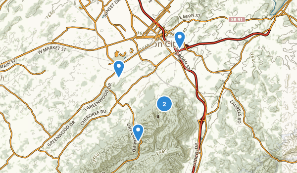Johnson City, Tennessee Map