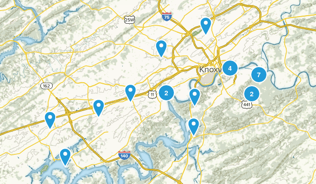 Knoxville, Tennessee Map