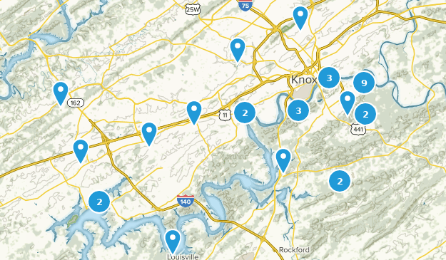Knoxville, Tennessee Map