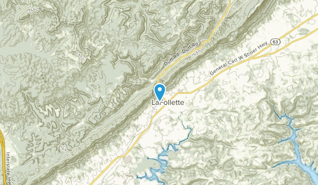 La Follette, Tennessee Map