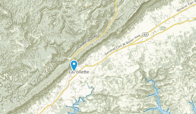 LaFollette, Tennessee Map