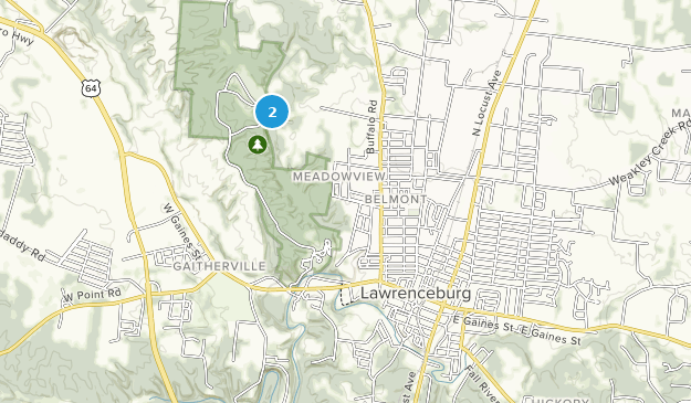 Lawrenceburg, Tennessee Map