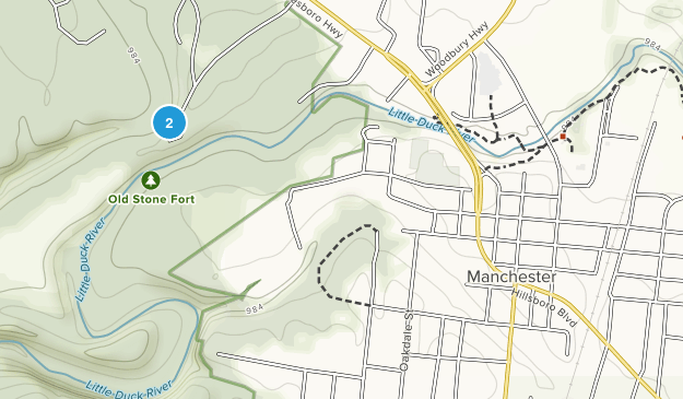 Manchester, Tennessee Map