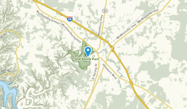 Manchester, Tennessee Map