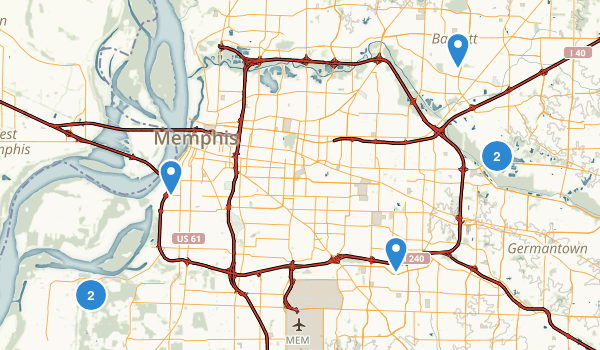 Memphis, Tennessee Map