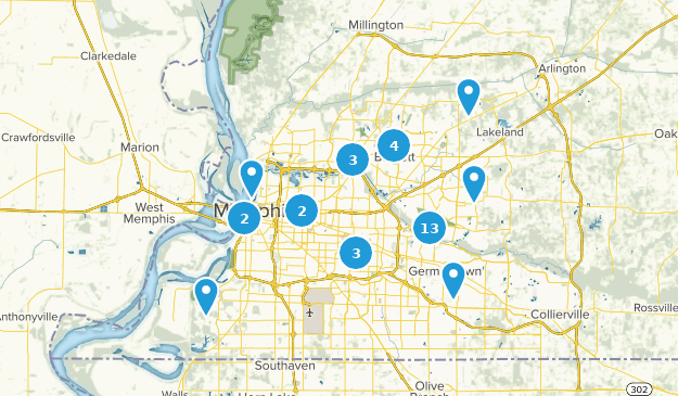 Memphis, Tennessee Map