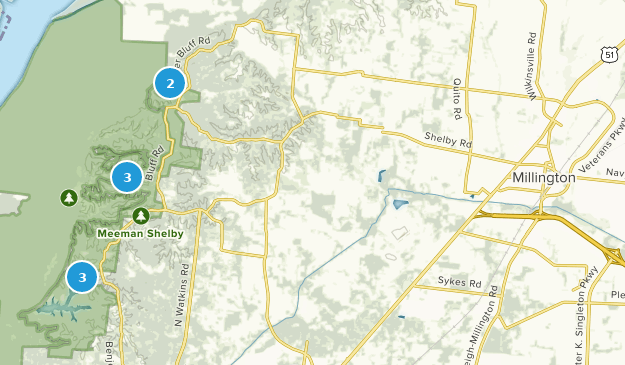 Millington, Tennessee Map