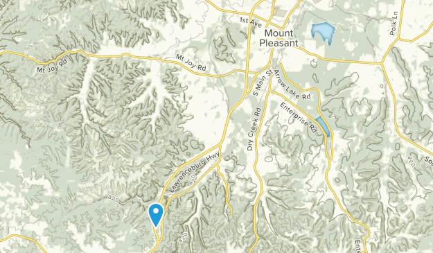 Mount Pleasant, Tennessee Map