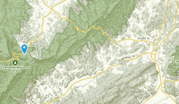 Mountain City, Tennessee Map